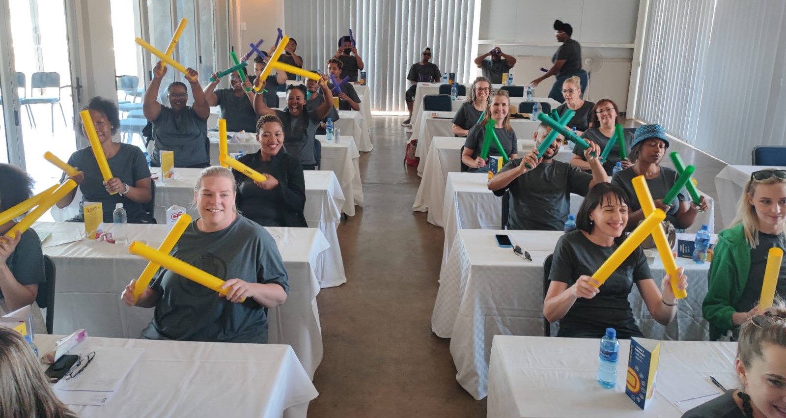 Boomwhackers team building activity