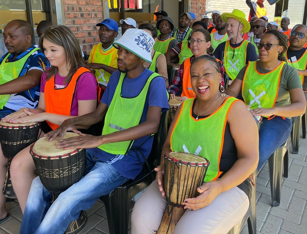 Drumming team building activity