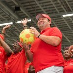 eambo facilitators guiding corporate leaders through interactive teambuilding exercises, fostering communication and problem-solving skills."