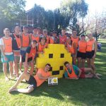 High energy quick team building in actio