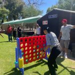 Matric students celebrating the finale of professional school teambuilding services in South Africa