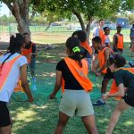 Learners drumming in a session by a school teambuilding company in South Africa