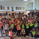 Learners drumming in a session by a school teambuilding company in South Africa