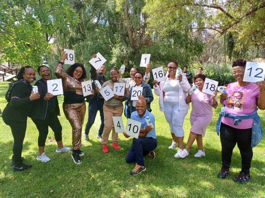 Winning team elements activity in Durban school