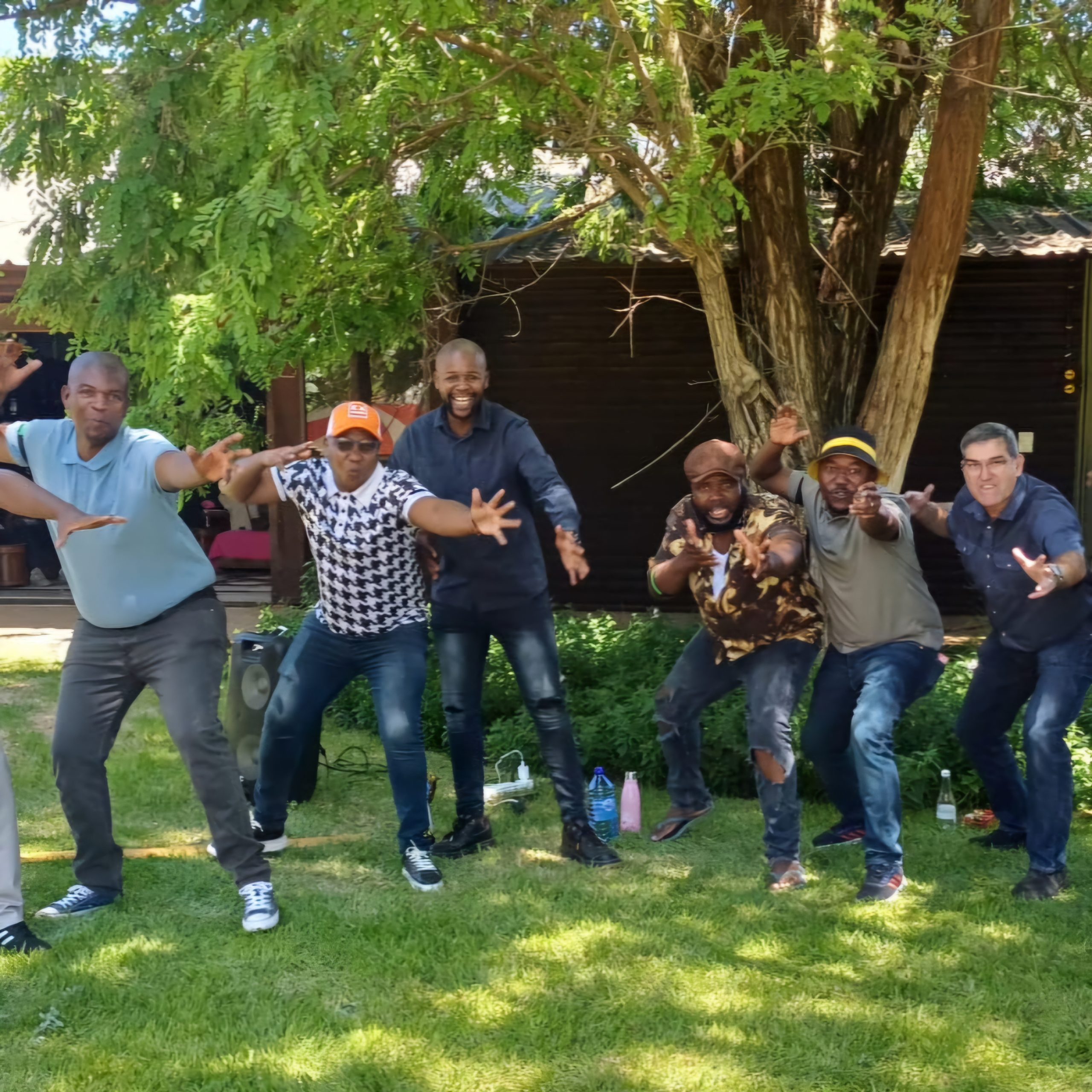 Corporate team enjoying a facilitated Teambo teambuilding activity